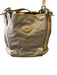 Tod's Tan Leather & Coated Canvas Top Handles Silver Hardware Bag Tan / L