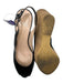 Stuart Weitzman Shoe Size 8.5 Black & Tan Patent Leather Cork Wedge Sandals Black & Tan / 8.5