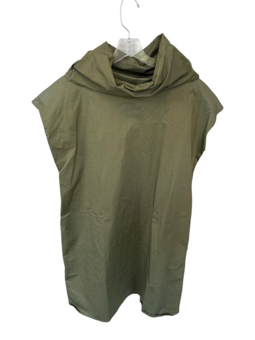 Pip Squeak Chapeau Size S Olive Green Cotton Cap Sleeve Turtleneck Dress Olive Green / S
