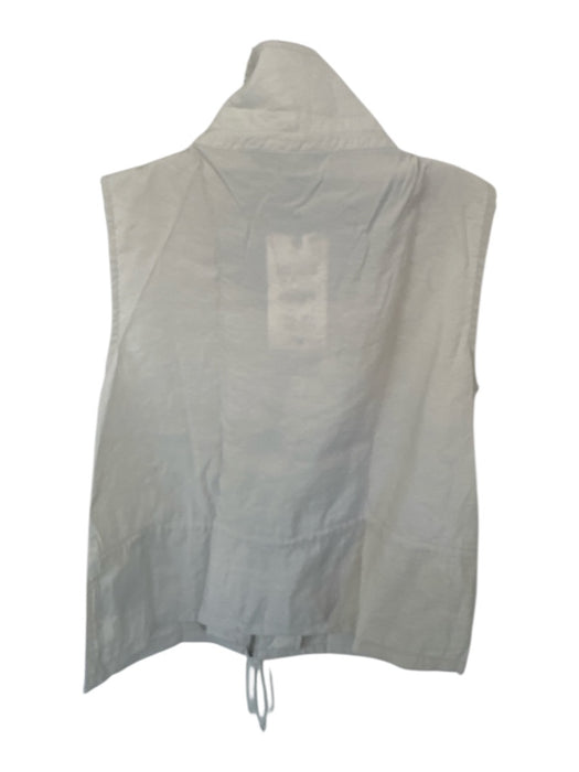 Zara Size XS Bone Modal Blend Funnel Neck Drawstring Waist Vest Bone / XS