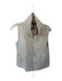 Zara Size XS Bone Modal Blend Funnel Neck Drawstring Waist Vest Bone / XS