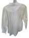 LaRoque Size XS Cream Cotton Long Balloon Sleeve Buttons Top Cream / XS
