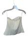 Trina Turk Size 6 Ivory Rayon Blend Strapless Belted Boning Back Zip Top Ivory / 6