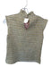 Julie Brown Size 4 Gold & Pink Polyester Cap Sleeve Tweed Metallic Thread Top Gold & Pink / 4