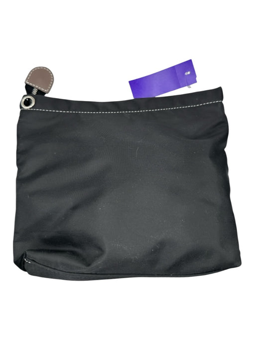 aallyn Black & Gray Nylon Stitching Pouch Bag Black & Gray / XS