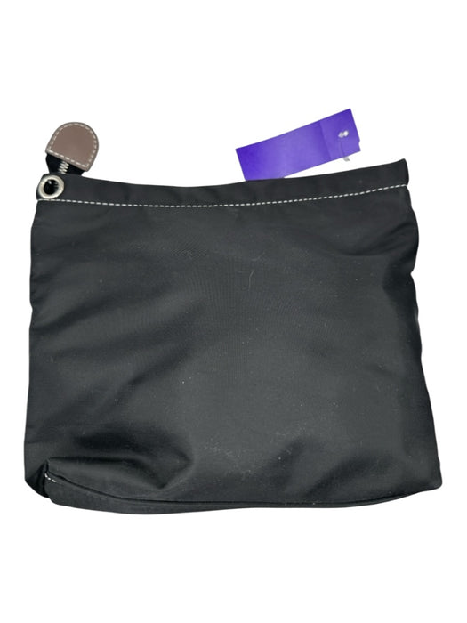 aallyn Black & Gray Nylon Stitching Pouch Bag Black & Gray / XS