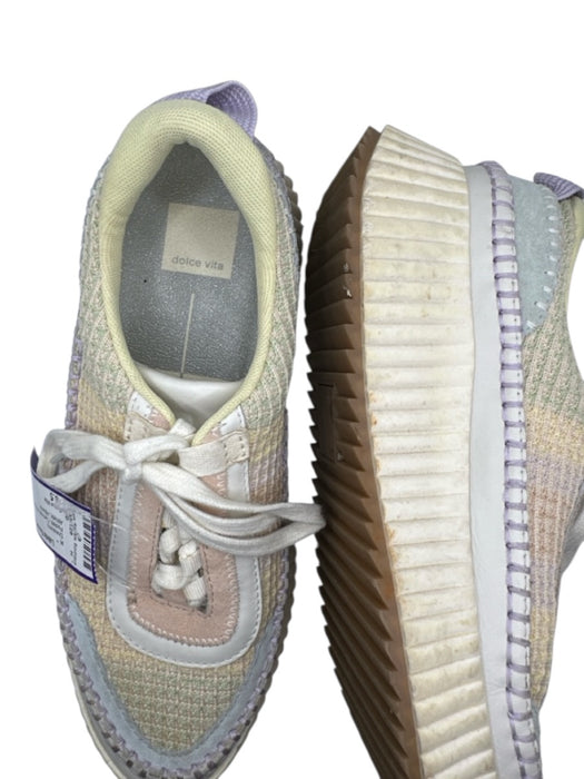 Dolce Vita Shoe Size 8.5 Pastels Canvas Woven Platform Athletic Sneakers Pastels / 8.5