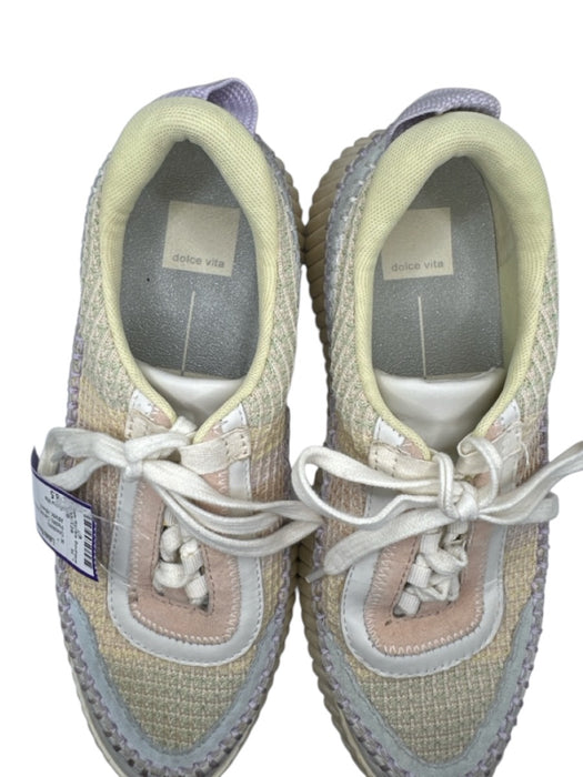Dolce Vita Shoe Size 8.5 Pastels Canvas Woven Platform Athletic Sneakers Pastels / 8.5