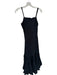 Beatrice B. Size Est S Black Button Up Tiered high neck Maxi Dress Black / Est S