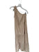 S/W/F Size Est L Khaki One Shoulder Tie Waist Tiered Maxi Dress Khaki / Est L