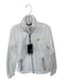 Zero Restriction Size S White Polyester Zip Up Hooded Pockets Rain Jacket White / S