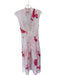 S/W/F Size Est S Pink Cotton Tie Dye Open Back Sleeveless Maxi Dress Pink / Est S