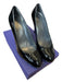 Stuart Weitzman Shoe Size 8.5 Black Patent Leather Stiletto Round Toe Pumps Black / 8.5