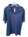 Peter Millar Size XL Navy Polyester Blend Football Golf Men's Polo Navy / XL