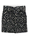 Marie Oliver Size 2 Black, White, Brown Polyester Striped, Animal Print Skirt Black, White, Brown / 2