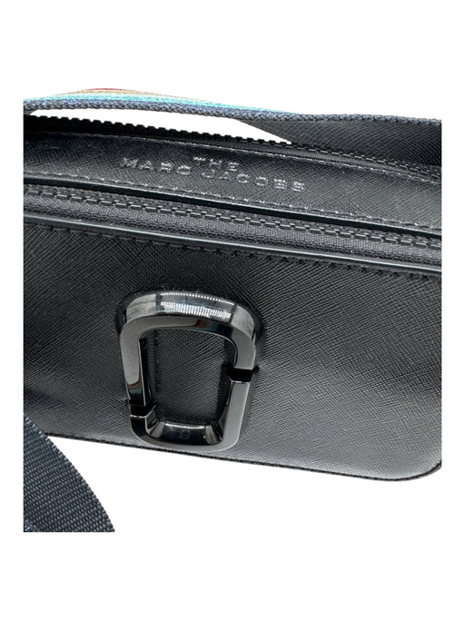 Marc Jacobs Black & Rainbow Wide Strap Rainbow Zip closure Crossbody Bag Black & Rainbow / S