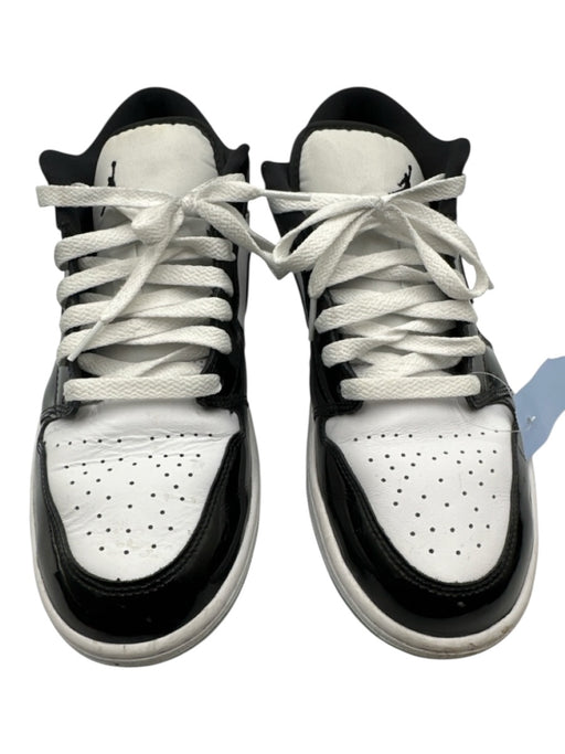 Jordan Shoe Size 10 Black & White Patent Leather Solid Sneaker Men's Shoes Black & White / 10