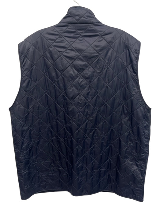 Barbour Size XL Navy Blue Synthetic Quilted Vest Men's Jacket Navy Blue / XL