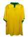 Nike Size XXL Yellow Synthetic Solid Polo Soccer Men's Short Sleeve Yellow / XXL
