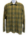 Burberry Size XXL Green Cotton Plaid Button Up Snap button Long Sleeve Shirt Green / XXL