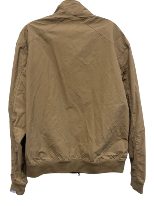 Barbour Size XXL Beige Cotton Waxed Zip UP Collar Detail Men's Jacket Beige / XXL