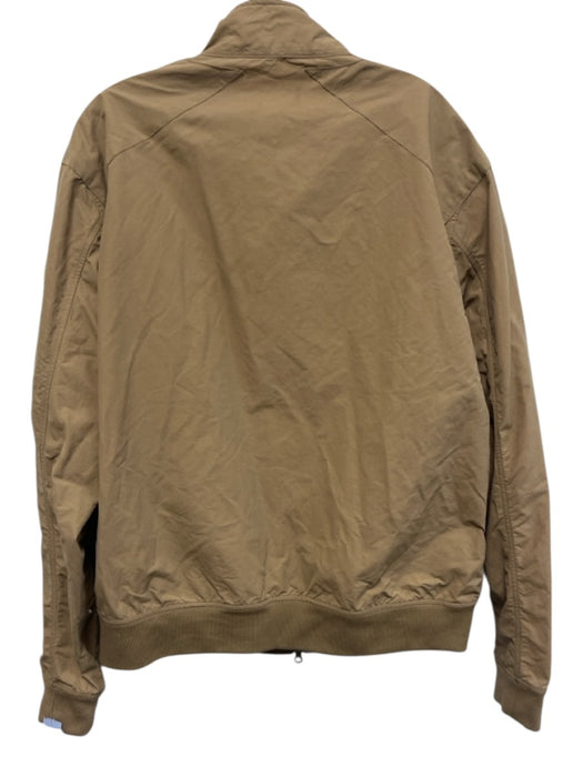 Barbour Size XXL Beige Cotton Waxed Zip UP Collar Detail Men's Jacket Beige / XXL