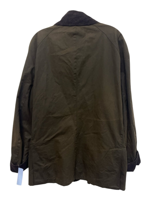 Barbour Size XXL Olive Green Waxed Cotton Solid Outdoors Men's Jacket Olive Green / XXL