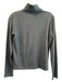 Lafayette 148 Size Medium Blue Silk Long Sleeve Turtle Neck pull over Top Blue / Medium