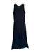 Spanx Size M Black Modal & Polyester Sleeveless Wide Leg Drawstring Jumpsuit Black / M