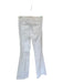 Spanx Size M White Cotton Blend Wide Leg Crop Front & Back Pockets Jeans White / M