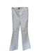 Spanx Size M White Cotton Blend Wide Leg Crop Front & Back Pockets Jeans White / M