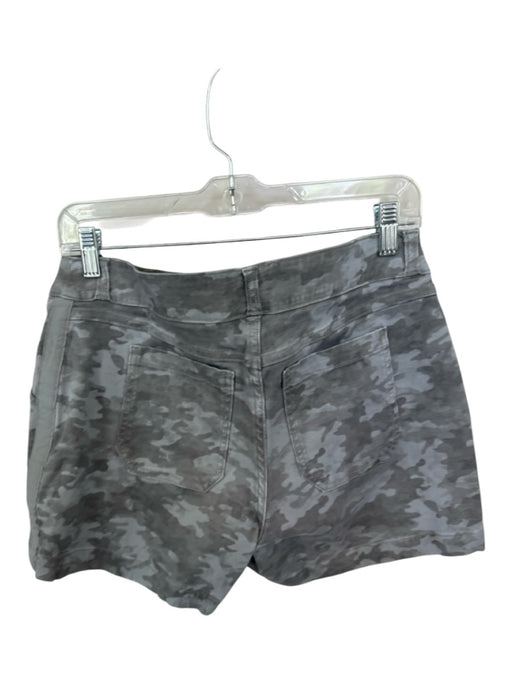 Spanx Size M Camo Cotton Blend High Waist Front & Back Pockets Shorts Camo / M