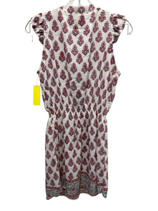 Bell by Alicia Bell Size S Red, Blue & White Cotton Cap Sleeve Paisley Dress Red, Blue & White / S