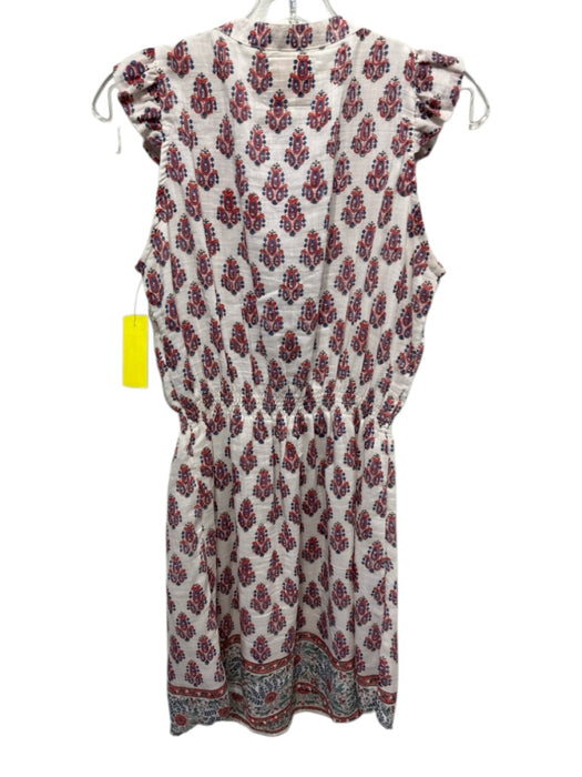 Bell by Alicia Bell Size S Red, Blue & White Cotton Cap Sleeve Paisley Dress Red, Blue & White / S