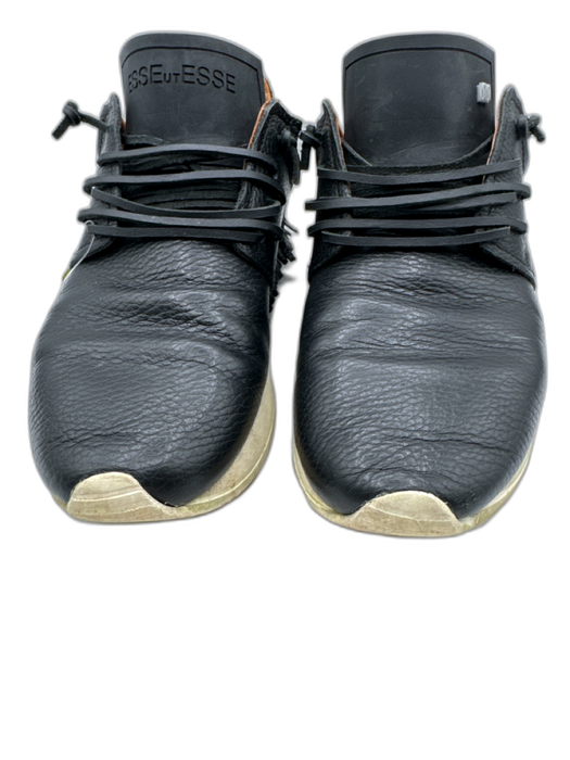 Esseutesse Shoe Size 38 Black, White & Tan Leather Round Pointed Toe Sneakers Black, White & Tan / 38