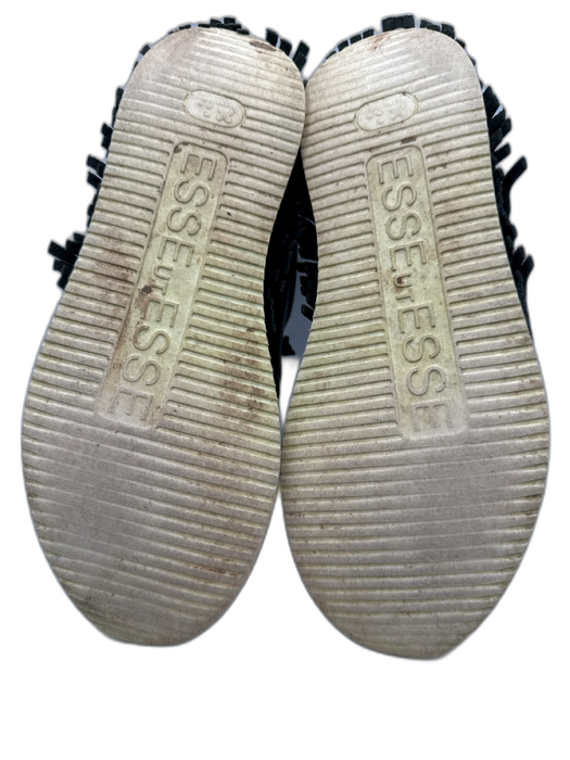 Esseutesse Shoe Size 38 Black, White & Tan Leather Round Pointed Toe Sneakers Black, White & Tan / 38