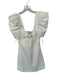 Likely Size 0 White Polyester Blend Bell Sleeve Pearl Detail Mini Back Zip Dress White / 0