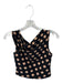 AFRM Size XS Brown & Black Polyester Polka Dots Off the Shoulder Cropped Top Brown & Black / XS