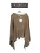 Shiraleah Tan Acrylic Knit Fringe Hem Poncho Tan / One Size