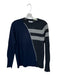 27 Miles Size M Black, Grey & Navy Cashmere Color Block Stripe Sweater Black, Grey & Navy / M