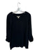 Banana Republic Size M Black Cashmere Long Sleeve Knit Ribbed Collar Sweater Black / M