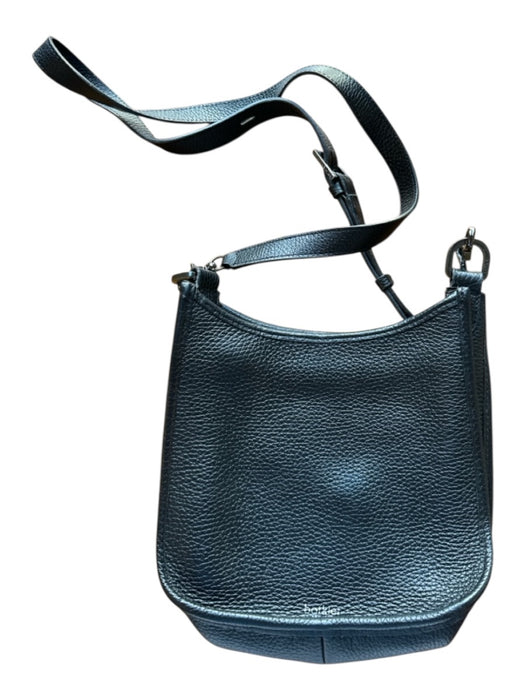 Botkier Black Silver Hardware Cross Body Inner Pocket Adjustable Strap Purse Black