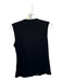 Michael Stars Size S Black Leather, rayon, spandex Fabric Block Zip Up Vest Top Black / S