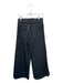 Spanx Size M Black Cotton & Elastane Pockets fake button fly Wide Leg Jeans Black / M