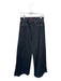 Spanx Size M Black Cotton & Elastane Pockets fake button fly Wide Leg Jeans Black / M