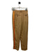 Burberry Size 4 Brown & Orange Viscose Side Stripe Pants Brown & Orange / 4