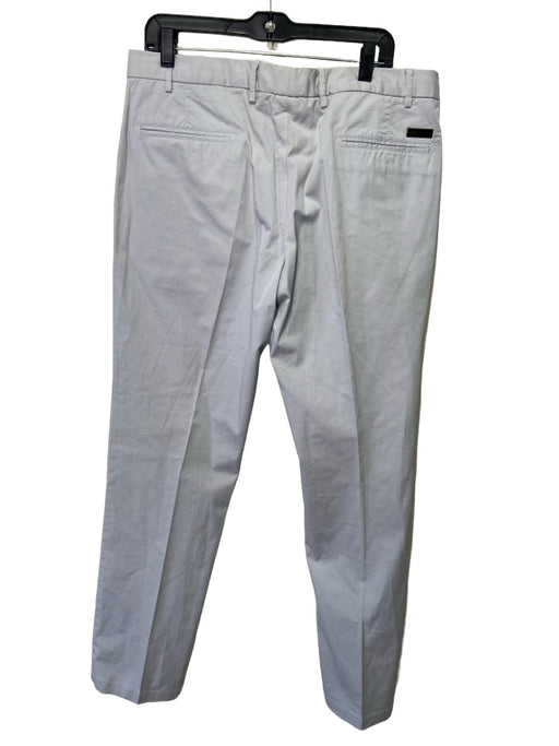 Armani Collezioni New Size 38 Grey Cotton Solid Zip Fly Men's Pants 38