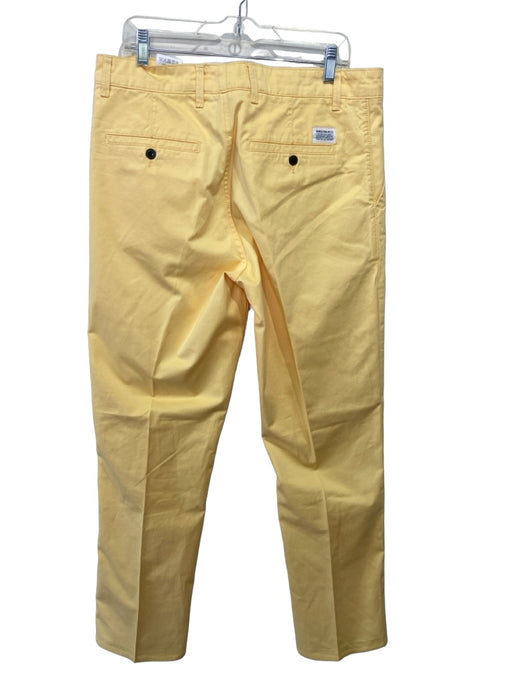 Norse Projects Size 36 Yellow Cotton Solid Zip Fly Men's Pants 36