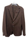 Boss Brown Cotton Velour 2 Button Men's Blazer 44L