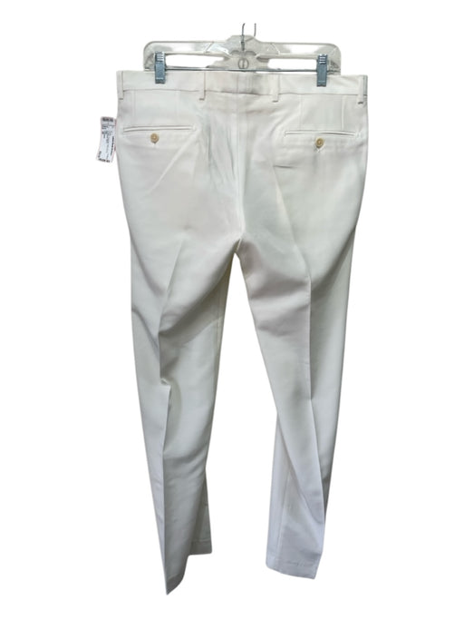 Tombolini Size 50 Cream Polyester Solid Zip Fly Men's Pants 50